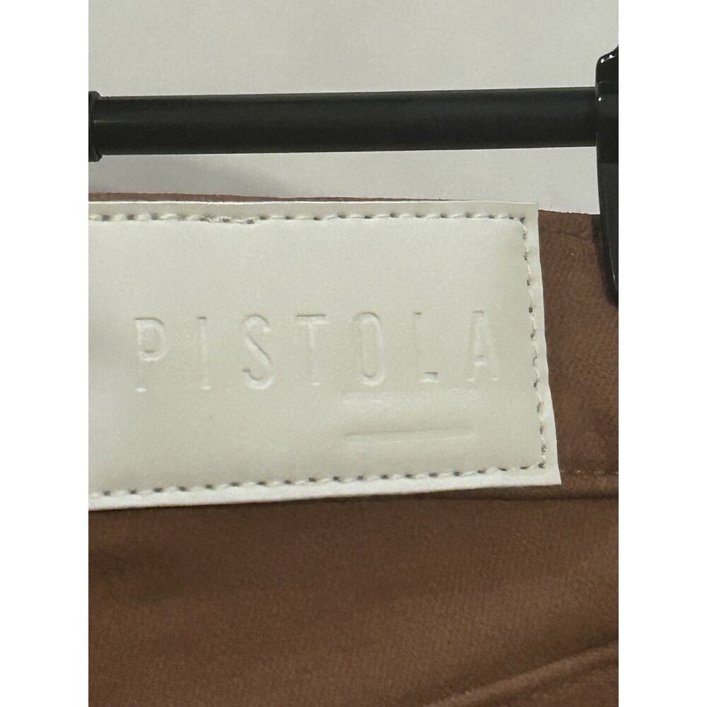 NWT Pistola Lennon High Waisted Cropped Boot Cut in Coated Cognac Size 27 - Picture 7 of 9